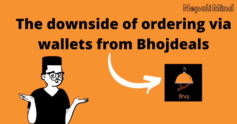 The downside of ordering via wallets from Bhojdeals
