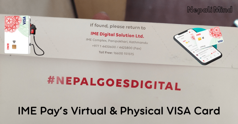 IME Pay’s Virtual & Physical VISA Card - NepaliMind